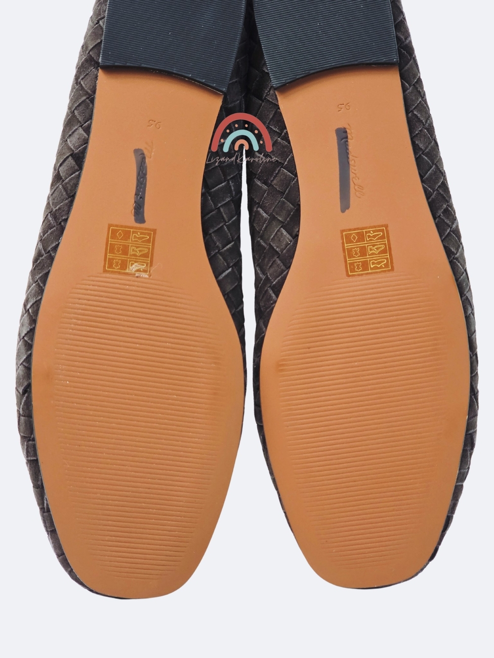 New! Madewell The Greta Ballet Flat in Woven Suede Dark Roast 9.5 - Picture 15 of 16